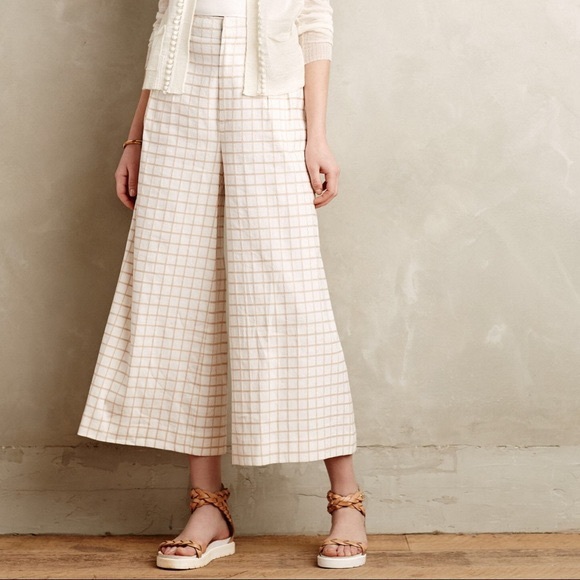 EUC Elevenses Windowpane Culottes - Picture 2 of 10